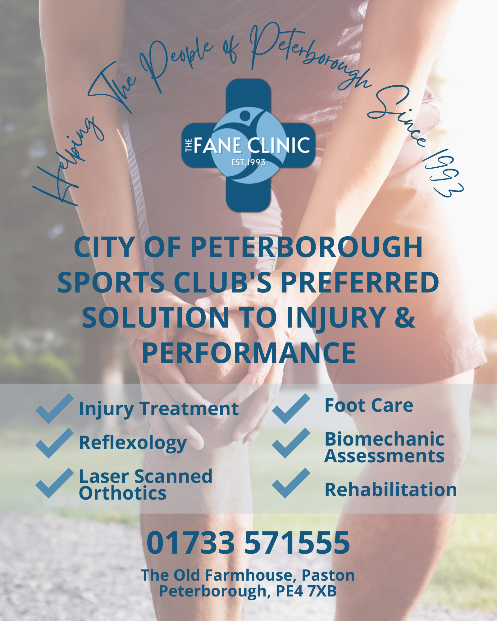 The Fane Clinic Partners with City of Peterborough Sports Club